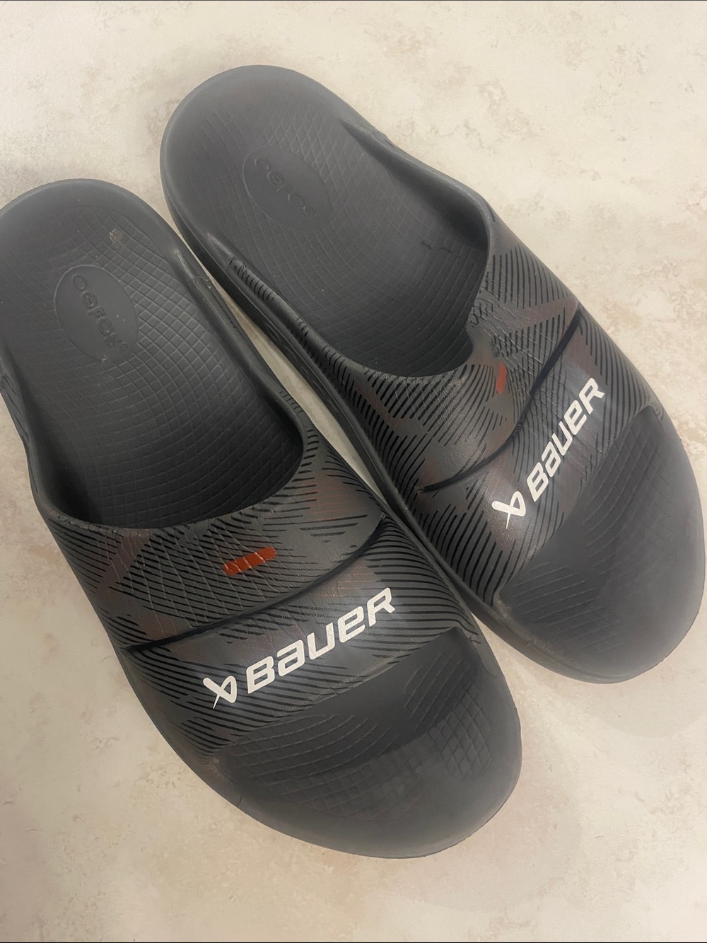 Bauer OOFOS Next Game Sandals Slides Men Size 12